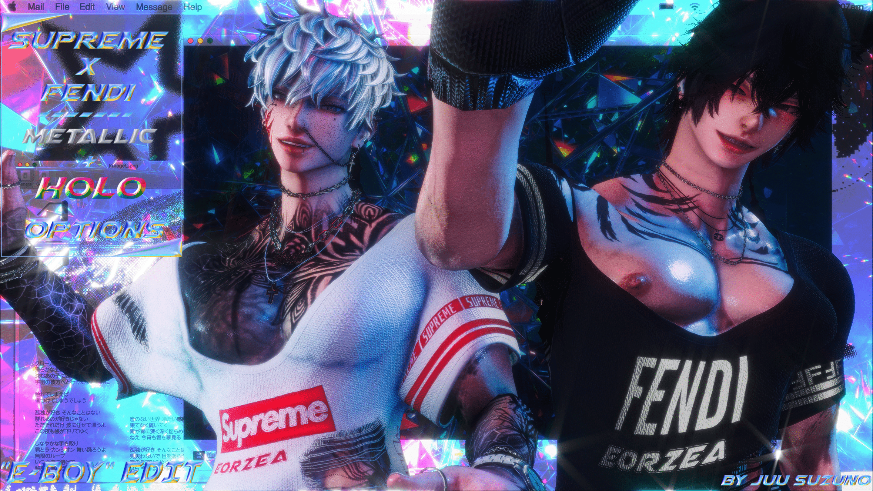 [JS] Supreme x Fendi Set (“E-Boy Loose Tee” Edit)
